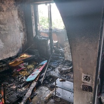 Во время пожара в Орске спасли девять человек, включая троих детей