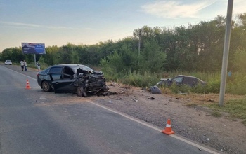 Под Оренбургом в аварии погибла водитель «Лады-Гранты» 