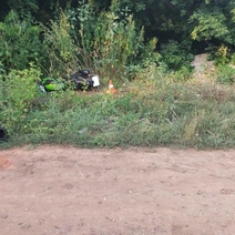 В Оренбургском районе подросток на мотоцикле опрокинулся в кювет