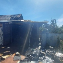 В Бузулуке во время пожара в частном доме пострадал мужчина