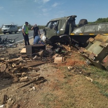 Под Оренбургом КамАЗ не оставил шансов выжить водителю Mitsubishi (18+)