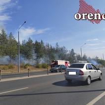 В Оренбурге горит экопарк «Качкарский Мар»
