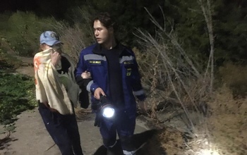 Под Оренбургом в районе очистных сооружений ночью спасли женщину