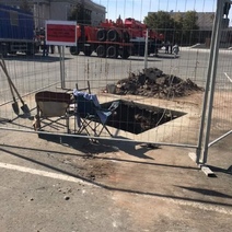 В Оренбурге на площади имени Ленина ведут археологические «раскопки»