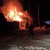 В Кувандыке на пожаре в жилом доме пострадал мужчина
