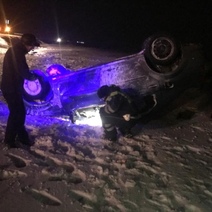 В Кувандыке в кювет опрокинулся 