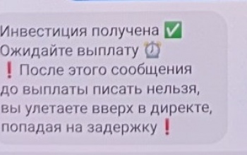 Жительница Сорочинска вместо удвоения суммы инвестиции потеряла все деньги