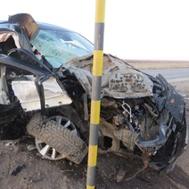 В Оренбуржье КамАЗ вылетел на 