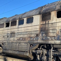В Оренбургской области загорелся тепловоз