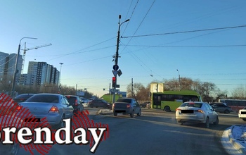 В Оренбурге проспект Победы наглухо 