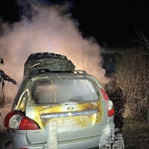 В СНТ под Оренбургом в сгоревшей машине обнаружили труп мужчины (18+)