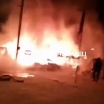 Под Оренбургом произошел пожар в палаточном лагере для мобилизованных