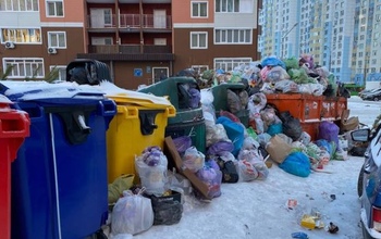 Морозы в Оренбурге стали помехой для вывоза мусора ООО 