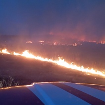 В Оренбургской области увеличилось количество степных пожаров