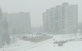 В Орске из-за снегопада случился 