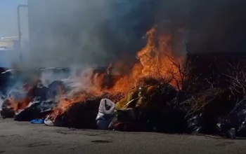 В Бузулуке стали массово гореть мусорные площадки