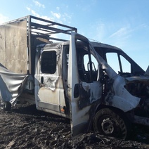 В Илекском районе на трассе сгорел автомобиль