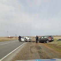 В Оренбургском районе в столкновении «Форда» и «Киа» пострадали два человека