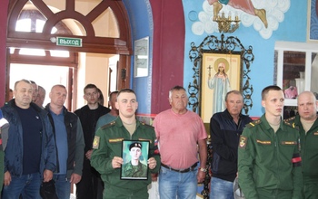 В Медногорске простились с погибшим на Украине бойцом