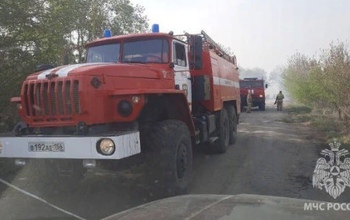 В Гае горит дачный массив