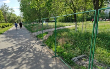 В Оренбурге, затянув с обещанным сроком, приступили к благоустройству сквера на улице Чкалова