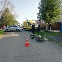 В Кувандыке дорогу не поделили 13-летний мотоциклист и водитель Kia Rio