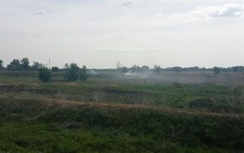 Под Оренбургом дымит мусор у детского лагеря 