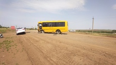 В Сакмарском районе школьный автобус попал в смертельное ДТП (18+)