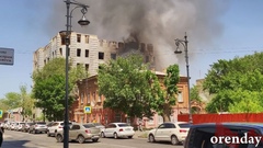 В центре Оренбурга горел недострой, дольщики которого так и не дождались офисов