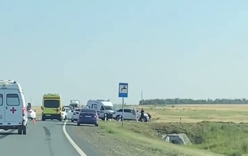 Под Оренбургом дорогу не поделили два авто KIA – пострадали четверо, включая детей