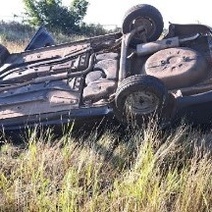 В Оренбуржье скончался за рулем водитель упавшей в кювет 