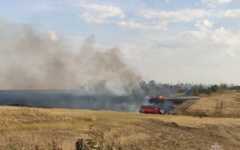 В Оренбургской области в два раза выросло число степных пожаров