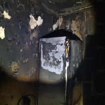 В Оренбурге на проспекте Гагарина в квартире полыхала кухня