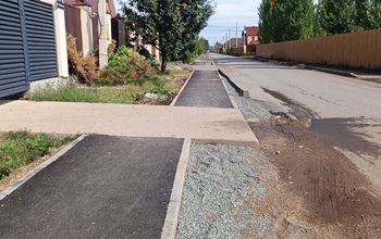 Чиновники объяснили, почему в Весеннем появились кривые тротуары