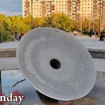 В Оренбурге в сквере им. Ф.Э. Дзержинского снова «прилегла» чаша фонтана