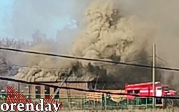 В Оренбурге произошел пожар на территории термального комплекса «Облепиха»