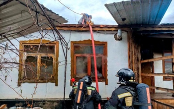 Под Гаем пожарные за два часа отбили дом от огня