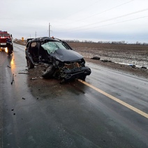 В Бузулукском районе при столкновении микроавтобуса и легковушки погиб человек (18)
