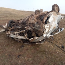 В Саракташском районе перевернулся автомобиль, пострадали два человека