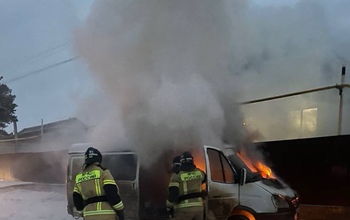 В Адамовке загорелась «Газель»