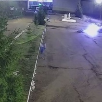 В центре Грачевки водитель без прав снес елку, но посадил новую