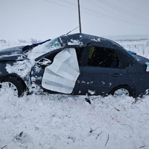 В Бузулукском районе разбился автомобиль Lada Granta, пострадали люди