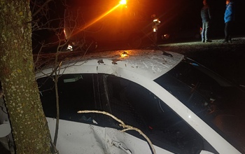 В Новосергиевском районе автоледи за рулём «Лады Гранты» врезалась в дерево