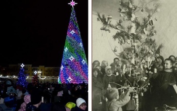 Новый год, Рождество и Святки в Оренбурге в нескольких архивных фото и заметках