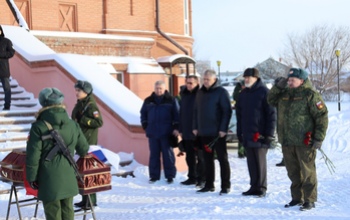 В Оренбургской области простились с погибшими на Украине бойцами