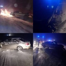 На трассе в Оренбургской области столкнулись скорая и легковушка