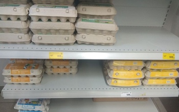 Яйца в Оренбурге продолжают оставаться дорогим удовольствием