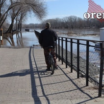 В Оренбурге новая набережная ушла под воду