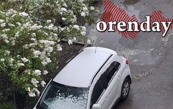 Снег с дождём обрушились и на Оренбург