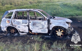 В Оренбуржье в салоне автомобиля заживо сгорел мужчина (18+)